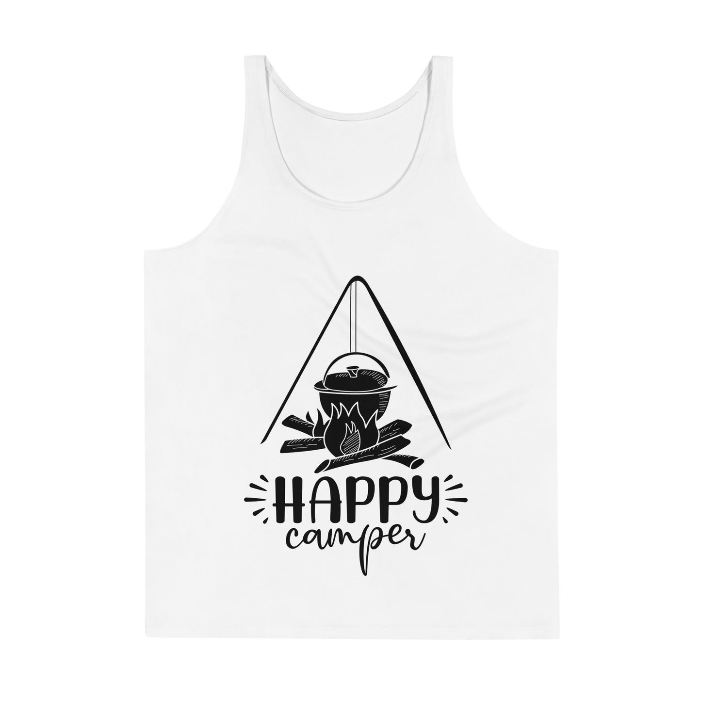 Happy camper tank tops