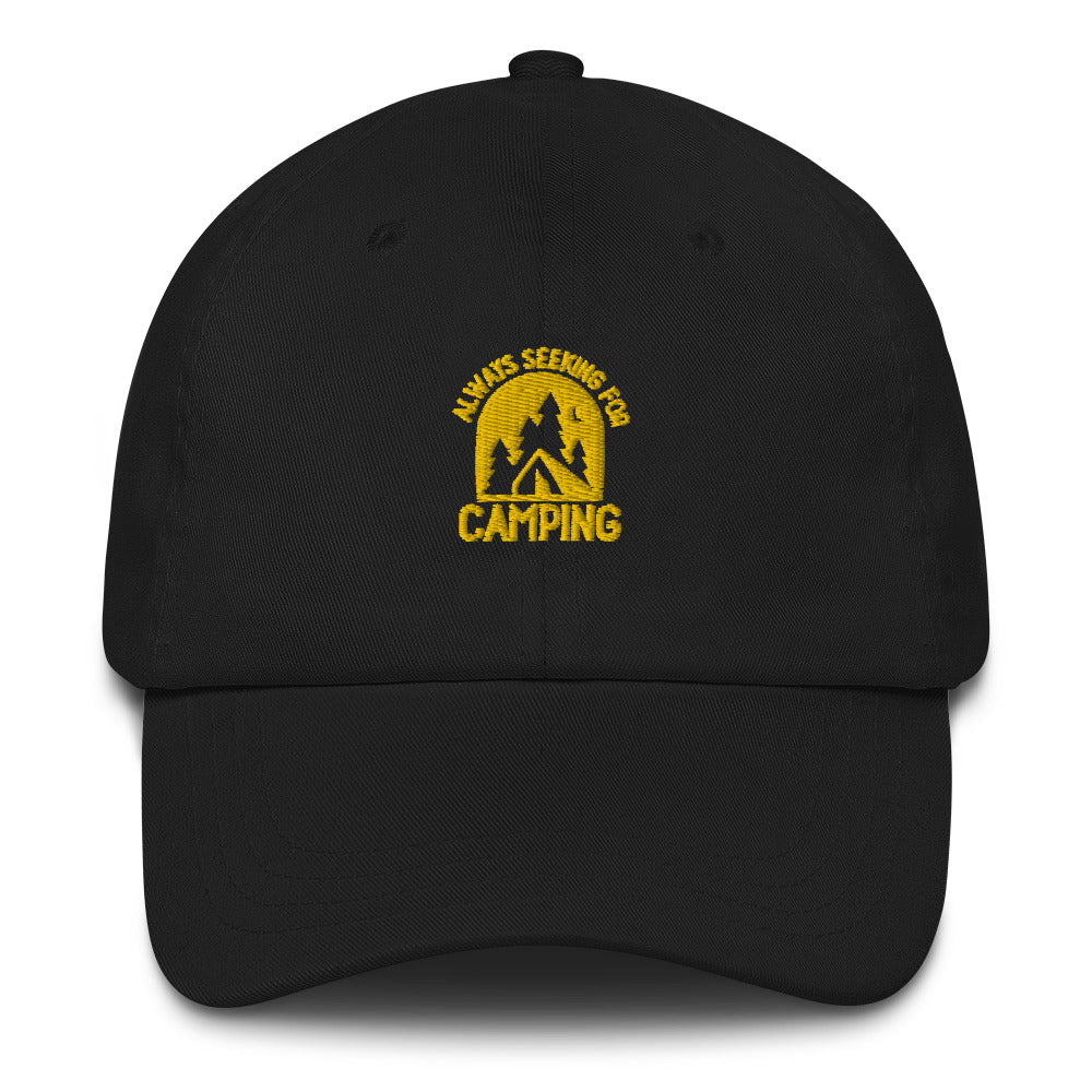 Always seeking for camping hats