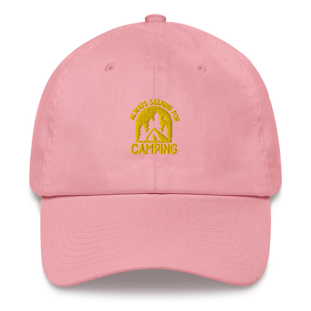 Always seeking for camping hats