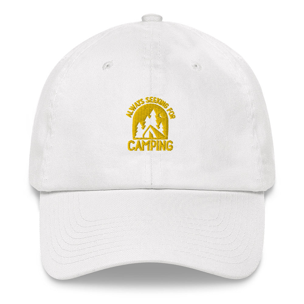 Always seeking for camping hats