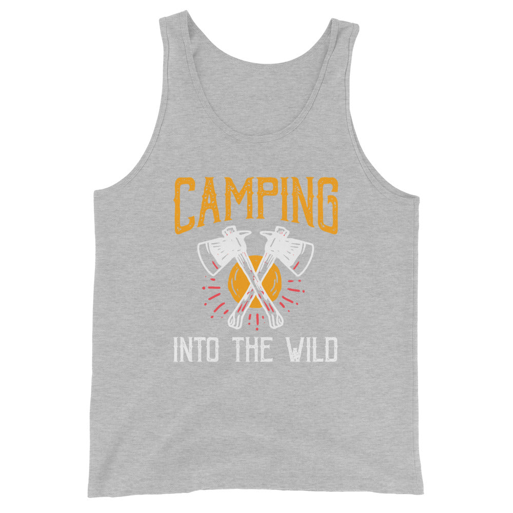 Camping into the wild tank tops