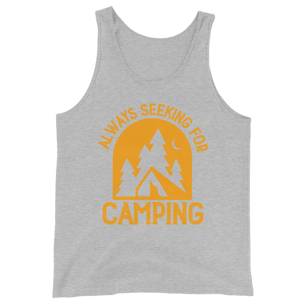 Always seeking for camping tank tops