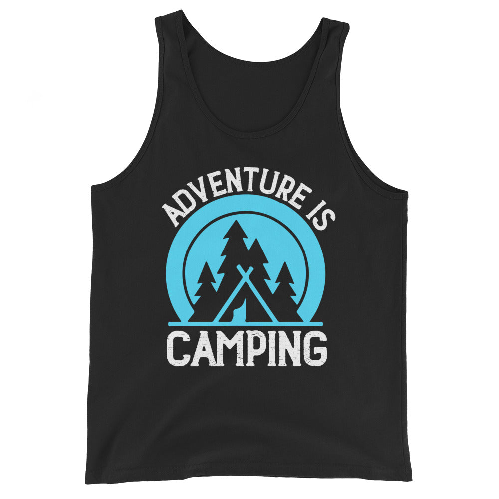 Adventure is camping tank tops