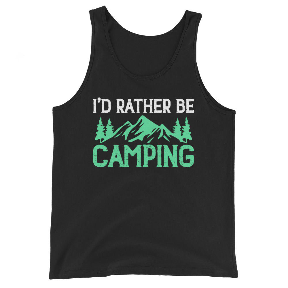Camping T Shirt - I'd Rather Be Camping Camping T Shirt - I'd Rather Be Camping