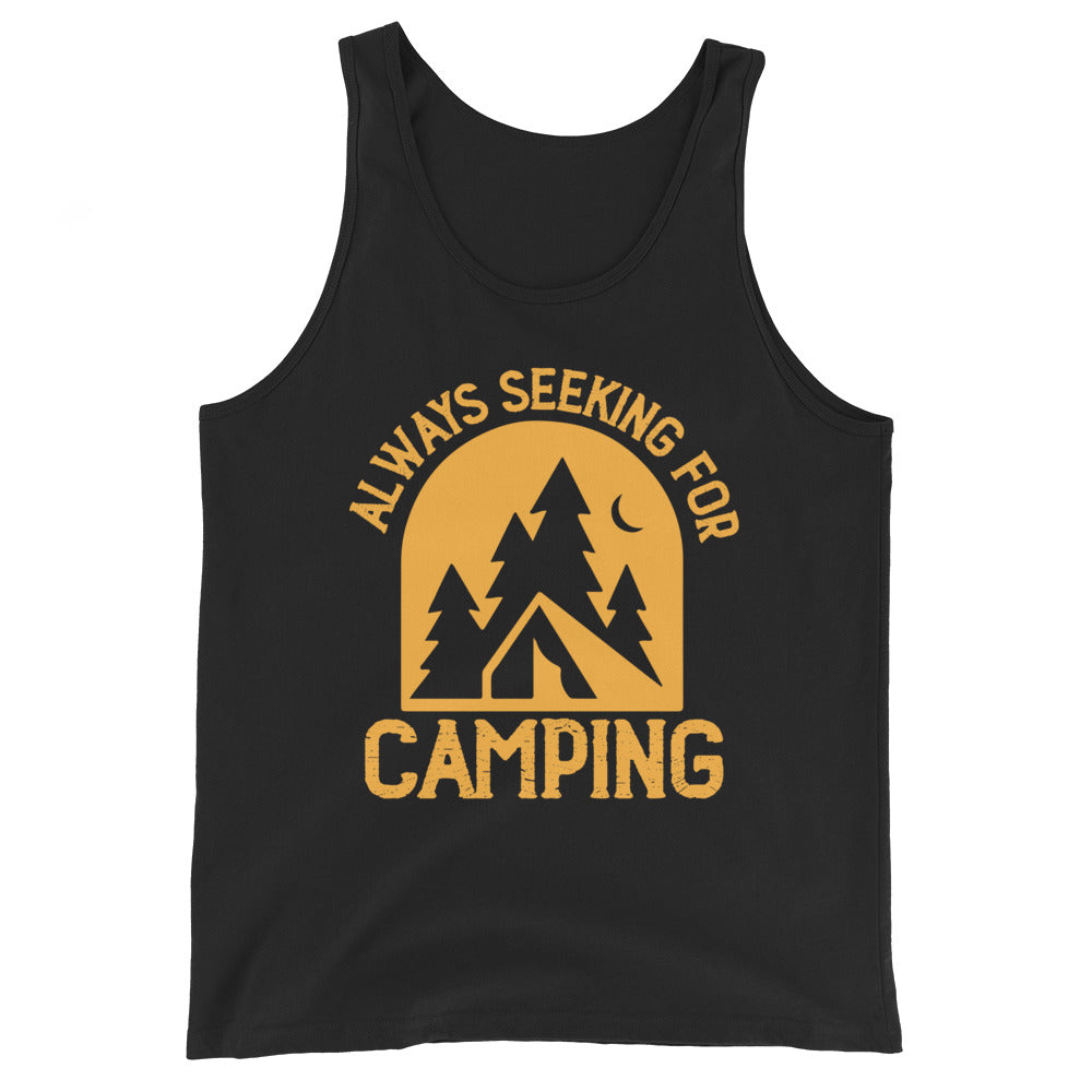 Always seeking for camping tank tops