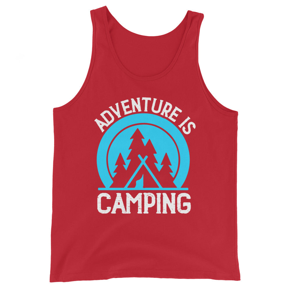 Adventure is camping tank tops