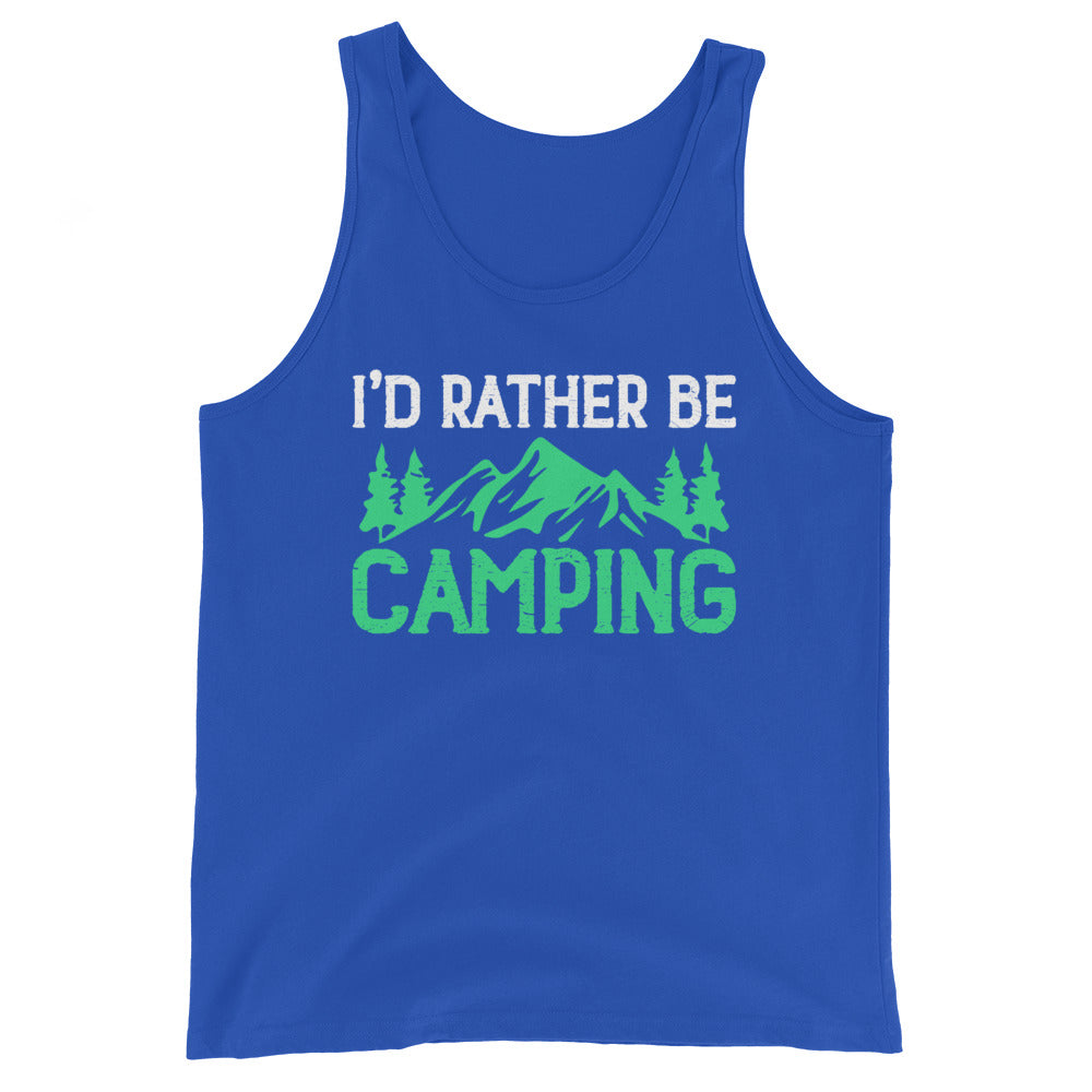 I'd rather be camping tank tops