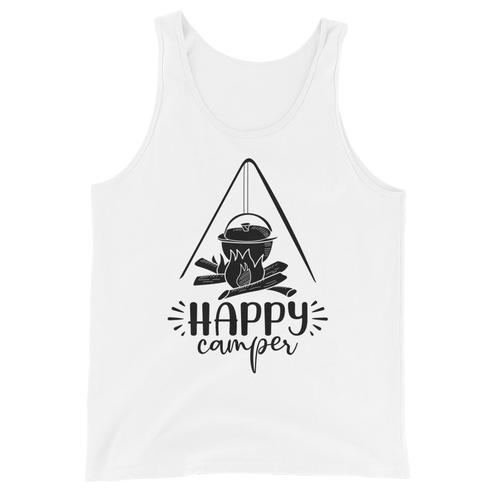 Happy camper tank tops