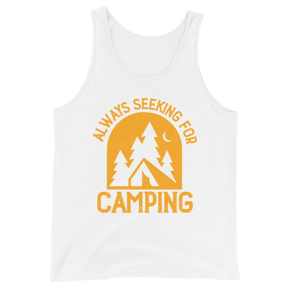 Always seeking for camping tank tops