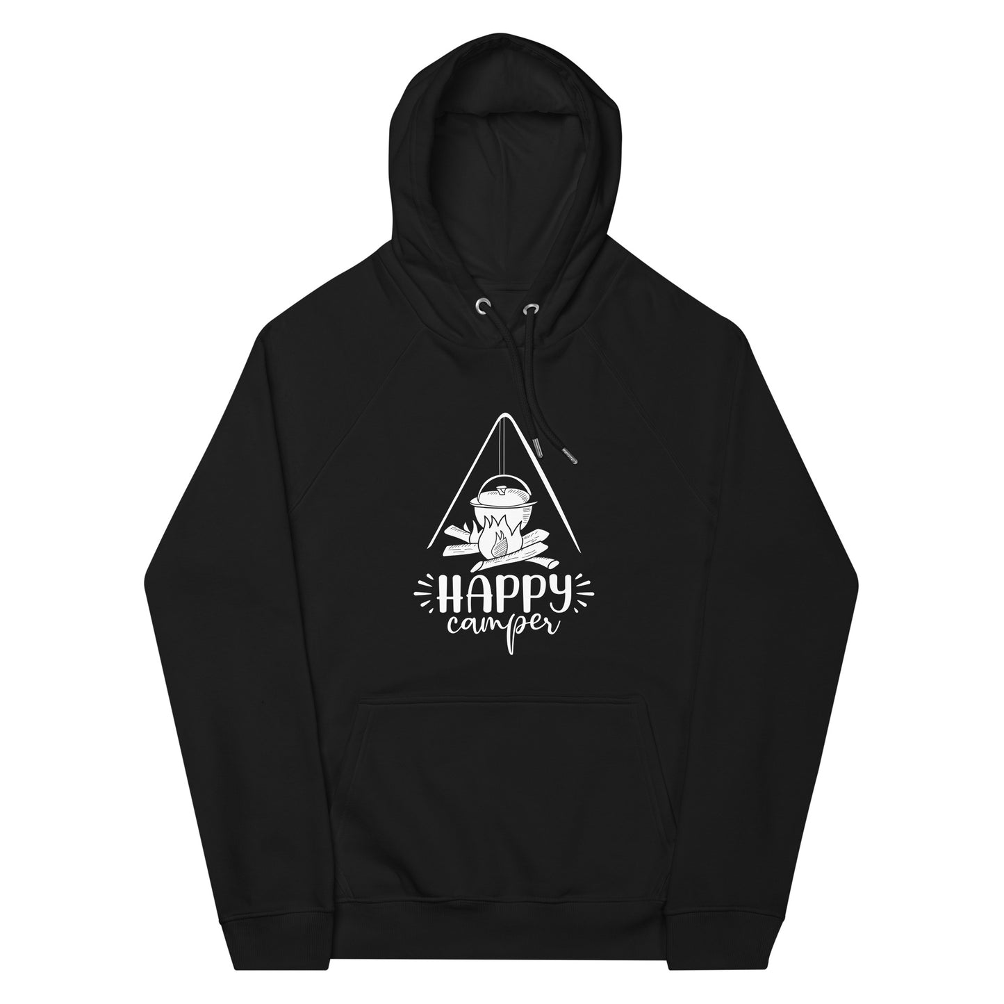 Happy camper eco raglan hoodie