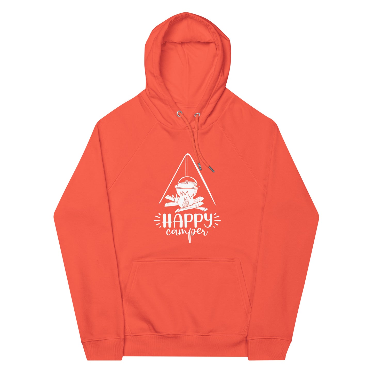 Happy camper eco raglan hoodie