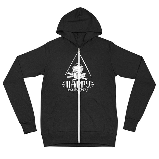 Happy camper zip hoodie