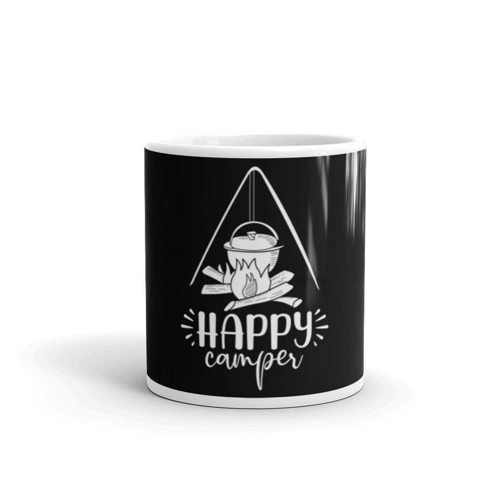 Happy camper glossy mug